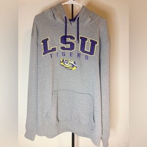 Colosseum Gray LSU Tigers Hoodie